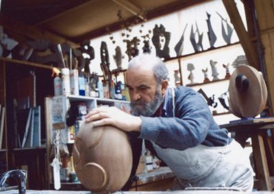 At work in the rue George Sand atelier in Rennes