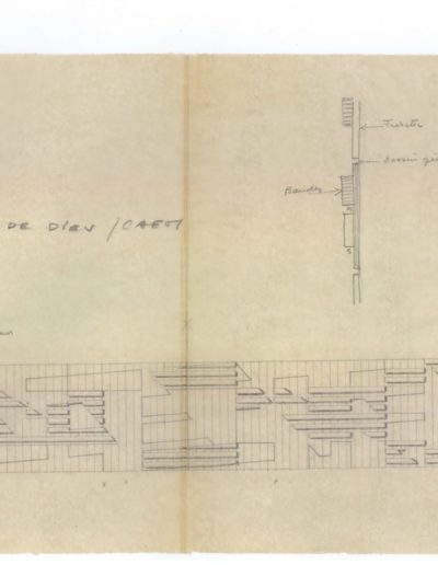 Project for church entrance mural, 1964, La Grâce-de-Dieu, Caen