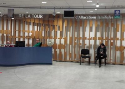 Openwork panel, 1984, CPAM building foyer, Rennes