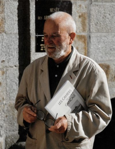 Francis Pellerin outside the museum, 1997