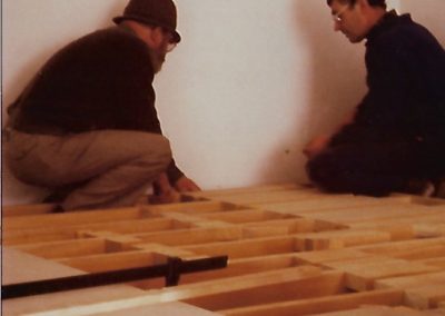 Francis PELLERIN et René BESNARD pendant la réalisation - 1984