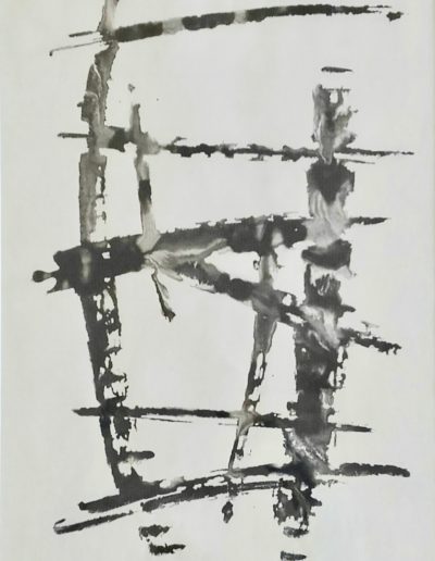 Période gestuelle – Encre de chine et eau – 1968